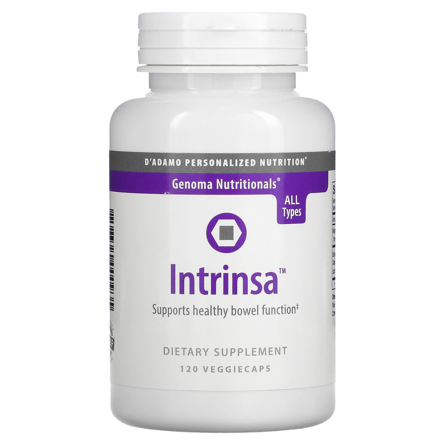 Genoma Nutritionals, Intrinsa, поддержка пищеварительной системы, 120 вегетарианских капсул, D'Adamo Personalized Nutrition
Genoma Nutritionals, Intrinsa, поддержка пищеварительной системы, 120 вегетарианских капсул, D'Adamo Personalized Nutrition