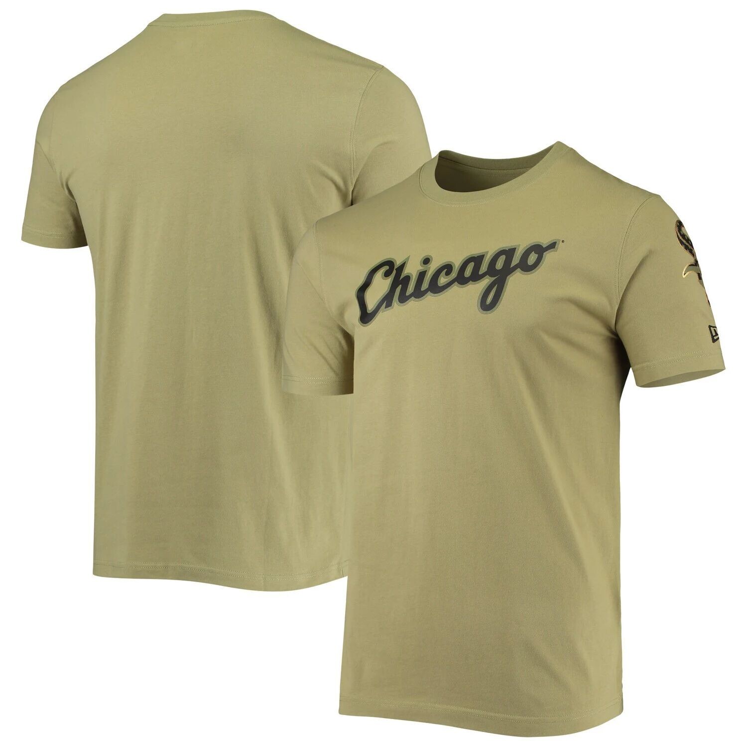 Мужская оливковая футболка New Era Chicago White Sox с матовой отделкой Вооруженных сил
Мужская оливковая футболка New Era Chicago White Sox с матовой отделкой Вооруженных сил