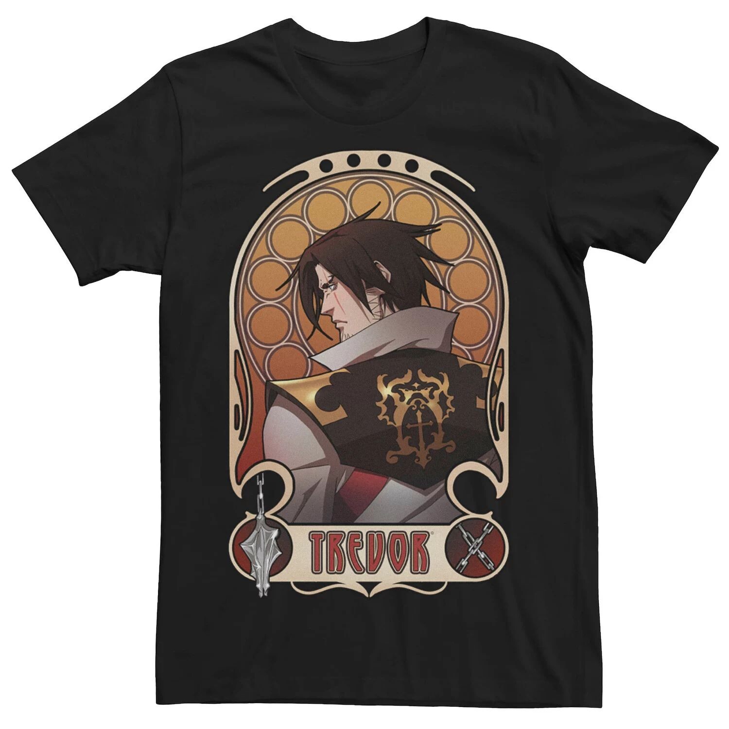 Мужская футболка Netflix Castlevania Trevor Belmont с портретом Licensed Character
Мужская футболка Netflix Castlevania Trevor Belmont с портретом Licensed Character