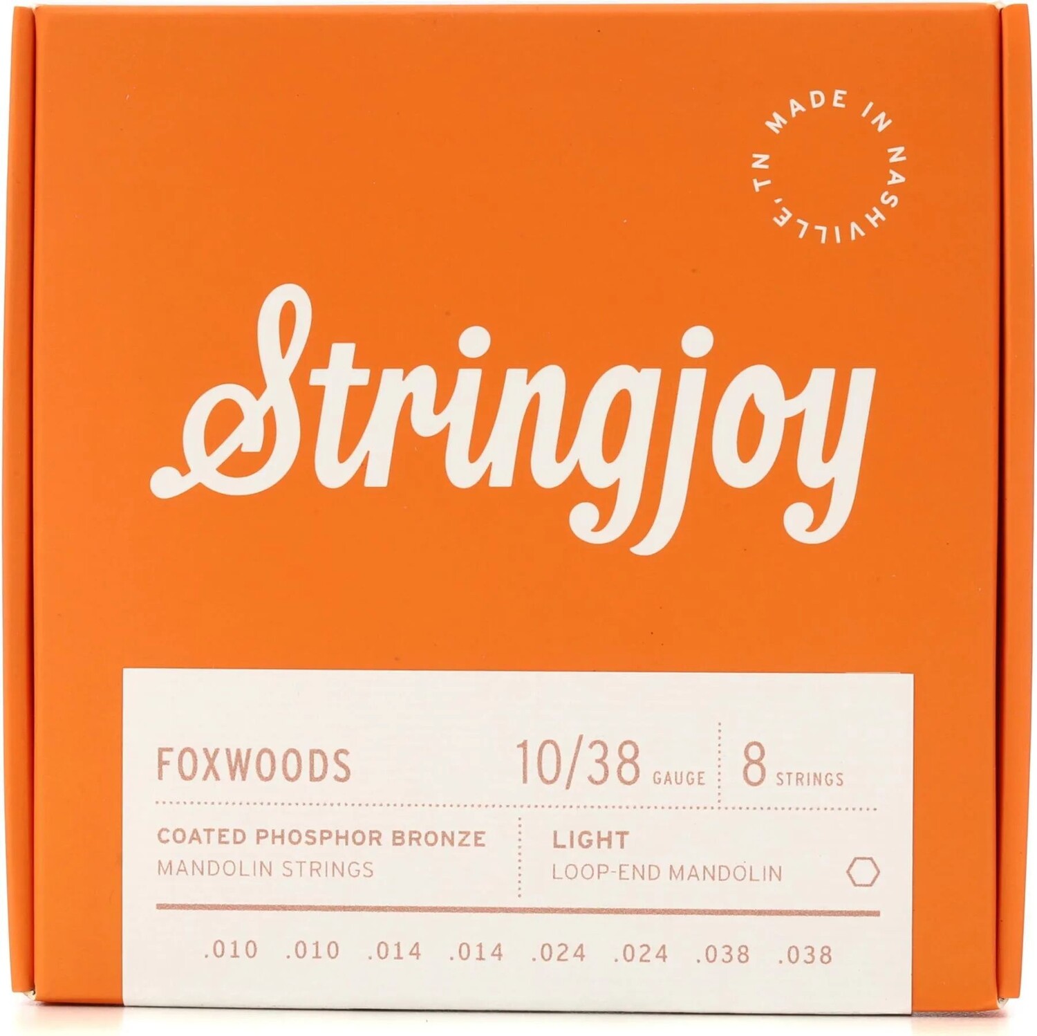 Новые струны для мандолины Stringjoy Foxwoods с покрытием из фосфористой бронзы — .010 — .038, светлые
Новые струны для мандолины Stringjoy Foxwoods с покрытием из фосфористой бронзы — .010 — .038, светлые