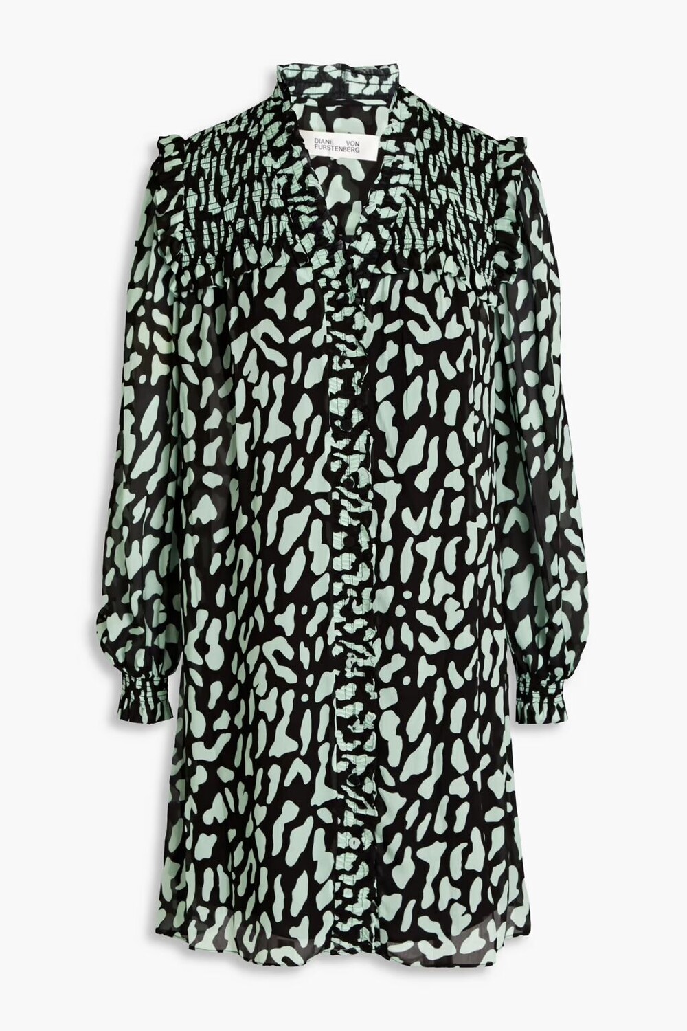 Платье мини Layla с присборками из жоржета и леопардовым принтом Diane Von Furstenberg, мятный
Платье мини Layla с присборками из жоржета и леопардовым принтом Diane Von Furstenberg, мятный