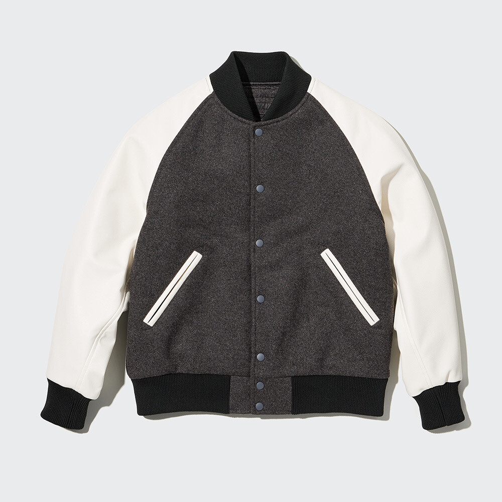 Мужская/женская бейсбольная куртка Uniqlo (куртка-бомбер American Campus Patchwork Jacket)
Мужская/женская бейсбольная куртка Uniqlo (куртка-бомбер American Campus Patchwork Jacket)