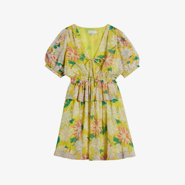 Тканое платье мини Isbella с объемными рукавами и цветочным принтом Ted Baker, желтый
Тканое платье мини Isbella с объемными рукавами и цветочным принтом Ted Baker, желтый