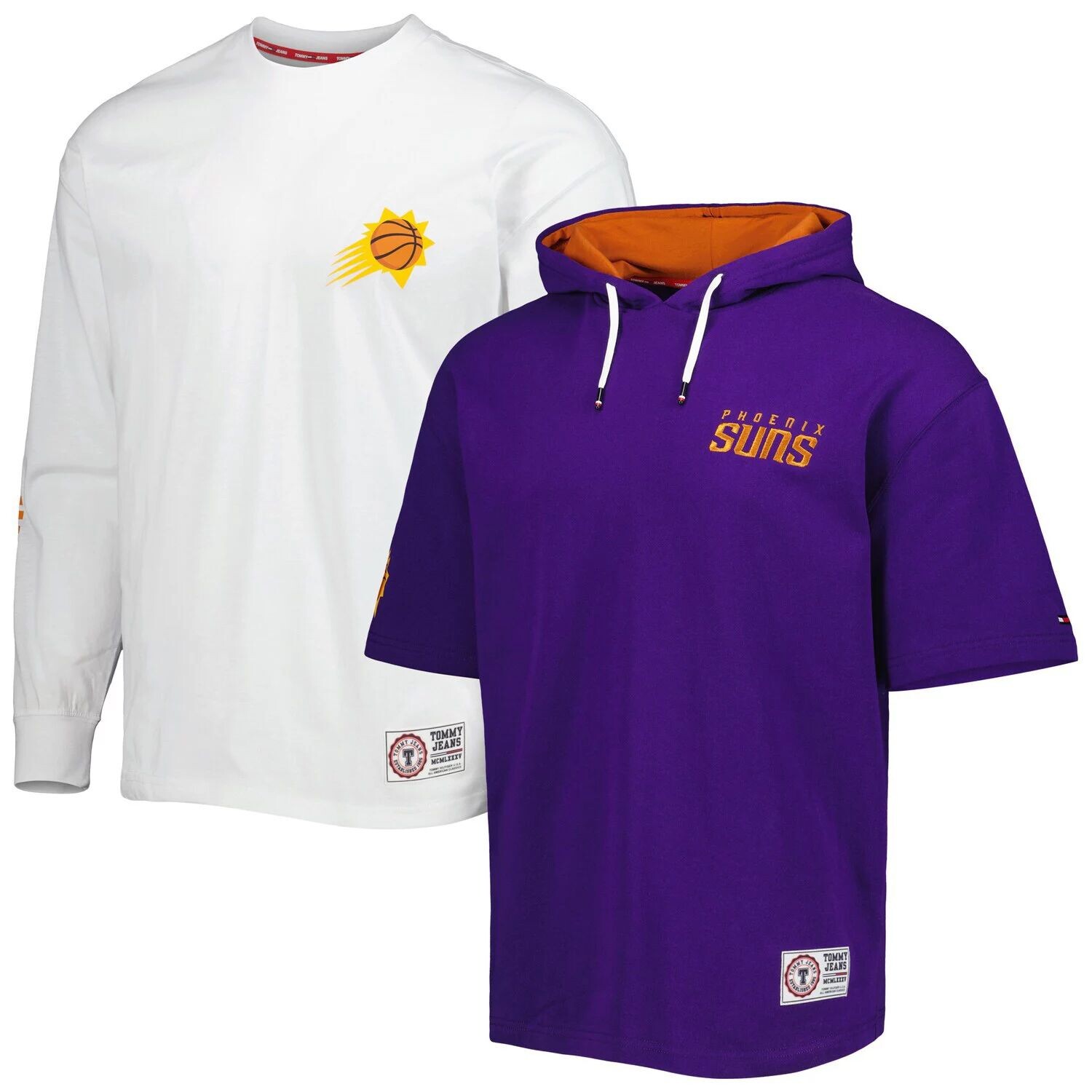 Мужские джинсы Tommy Jeans фиолетового/белого цвета Phoenix Suns Matthew 2 In 1, комбинированный комплект футболки и худи, Фиолетовый
Мужские джинсы Tommy Jeans фиолетового/белого цвета Phoenix Suns Matthew 2 In 1, комбинированный комплект футболки и худи, Фиолетовый