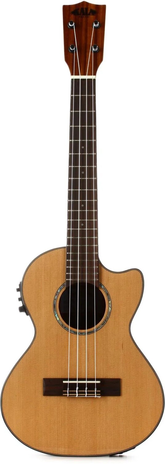 Kala Solid Cedar Top Акация Тенор Акустико-электрическая гавайская гитара с вырезом - Натуральная
Kala Solid Cedar Top Акация Тенор Акустико-электрическая гавайская гитара с вырезом - Натуральная