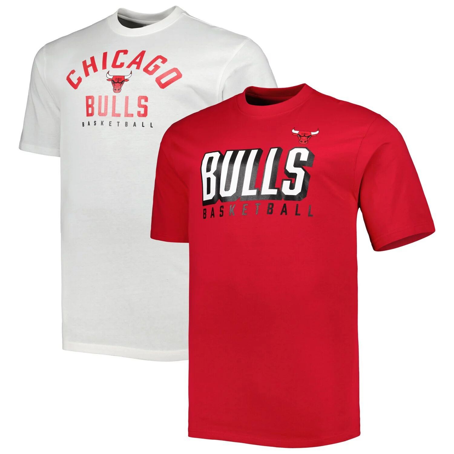 Комплект из двух мужских фирменных красных/белых футболок Chicago Bulls Big & Tall Fanatics
Комплект из двух мужских фирменных красных/белых футболок Chicago Bulls Big & Tall Fanatics