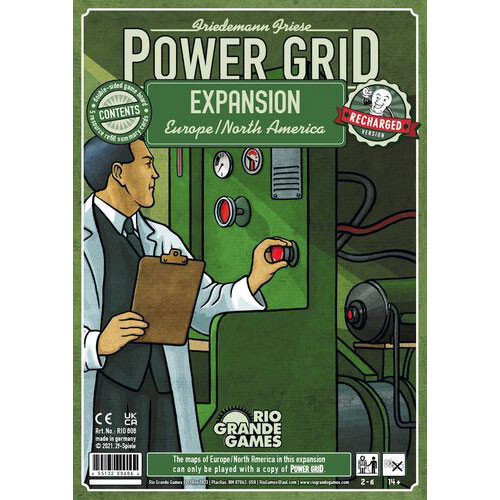 Настольная игра Rio Grande Games Power Grid Recharged: Europe & North America Expansion
Настольная игра Rio Grande Games Power Grid Recharged: Europe & North America Expansion