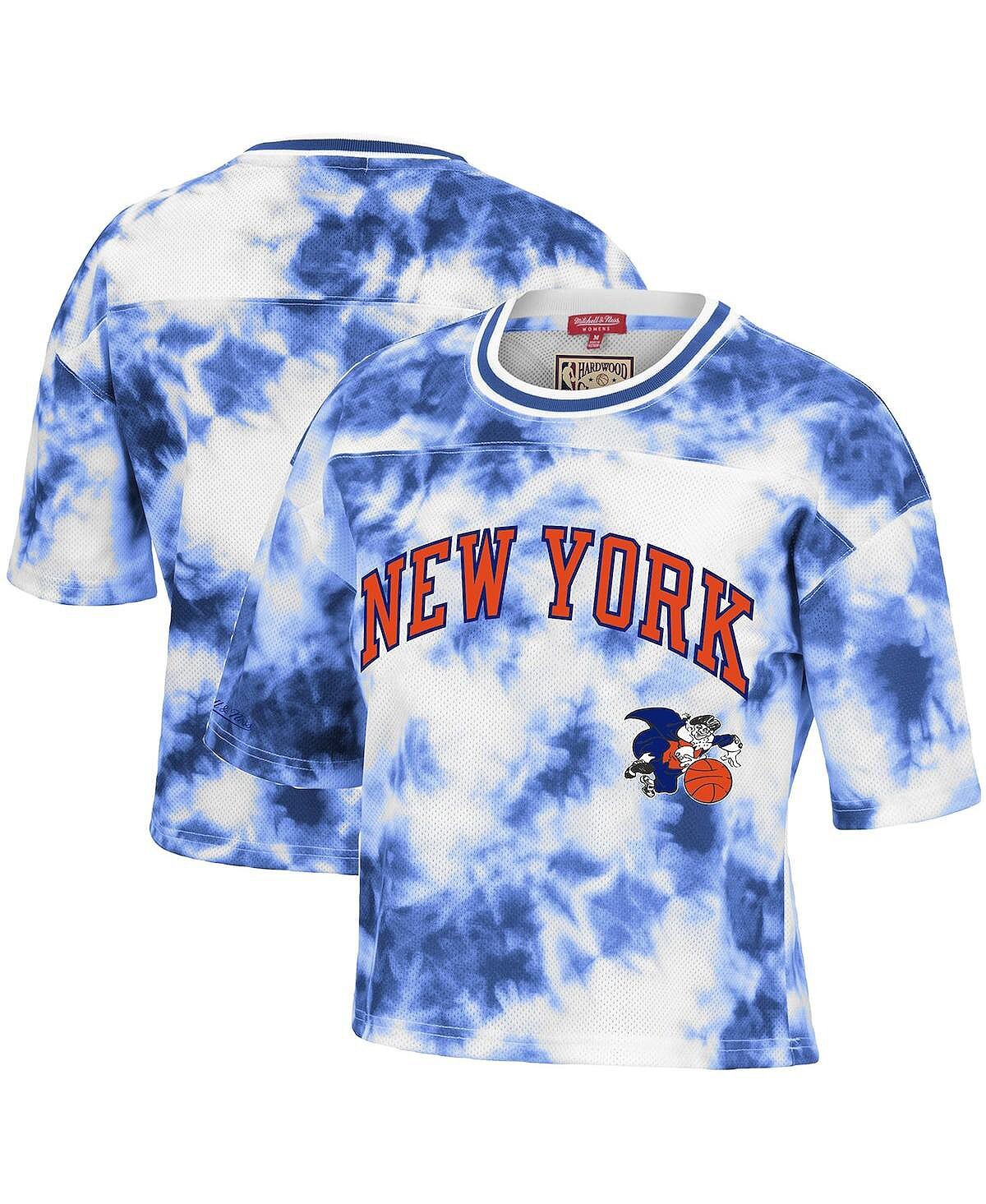 Женская сине-белая укороченная футболка New York Knicks Hardwood Classics с принтом тай-дай Mitchell & Ness, Белый
Женская сине-белая укороченная футболка New York Knicks Hardwood Classics с принтом тай-дай Mitchell & Ness, Белый