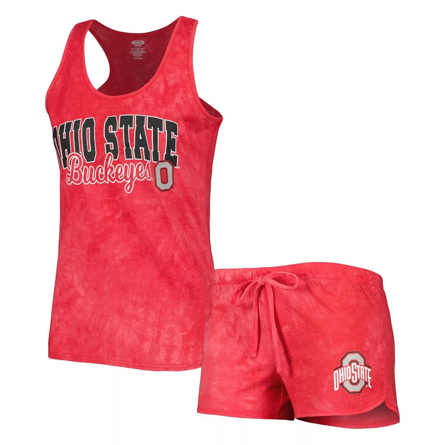 Женский комплект для сна с майкой и шортами Concepts Sport Scarlet Ohio State Buckeyes Billboard Tie Dye
Женский комплект для сна с майкой и шортами Concepts Sport Scarlet Ohio State Buckeyes Billboard Tie Dye