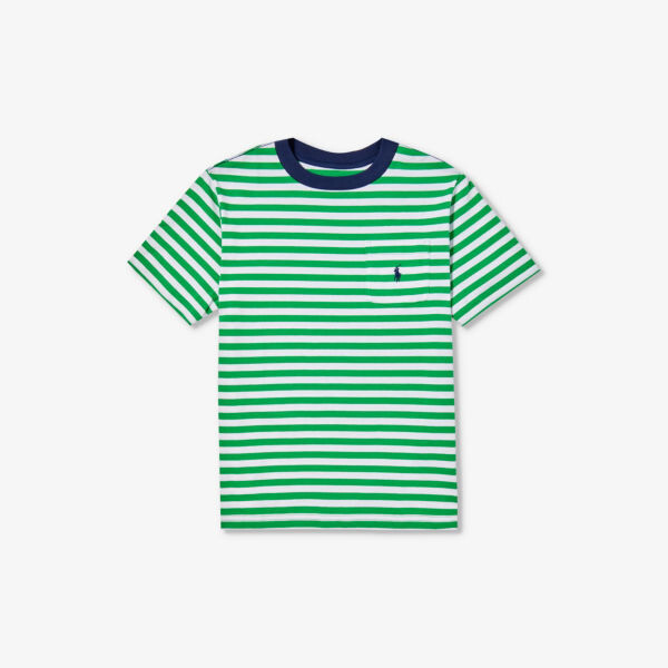 Полосатая футболка из хлопкового джерси с вышитым логотипом для 2–14 лет Polo Ralph Lauren, мультиколор
Полосатая футболка из хлопкового джерси с вышитым логотипом для 2–14 лет Polo Ralph Lauren, мультиколор