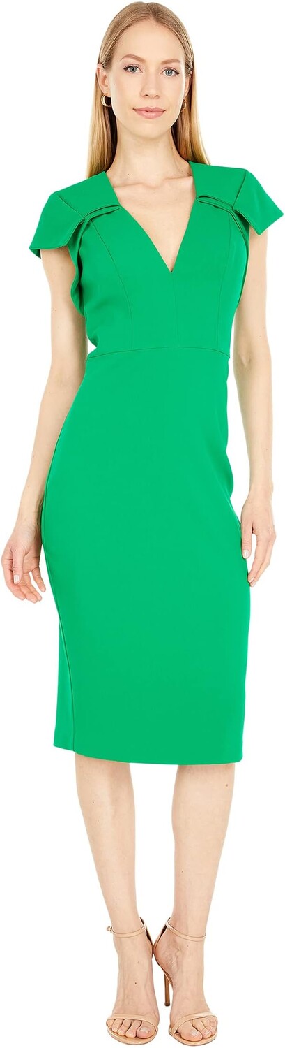 Платье прямого кроя с V-образным вырезом и короткими рукавами Badgley Mischka, цвет Palm Green
Платье прямого кроя с V-образным вырезом и короткими рукавами Badgley Mischka, цвет Palm Green