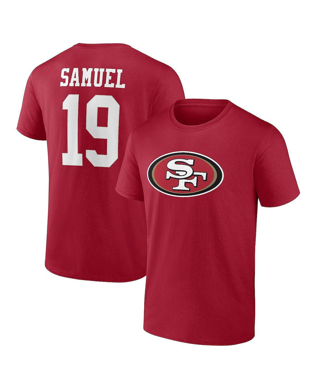 Мужская футболка с логотипом Deebo Samuel Scarlet San Francisco 49ers с именем и номером игрока Fanatics
Мужская футболка с логотипом Deebo Samuel Scarlet San Francisco 49ers с именем и номером игрока Fanatics