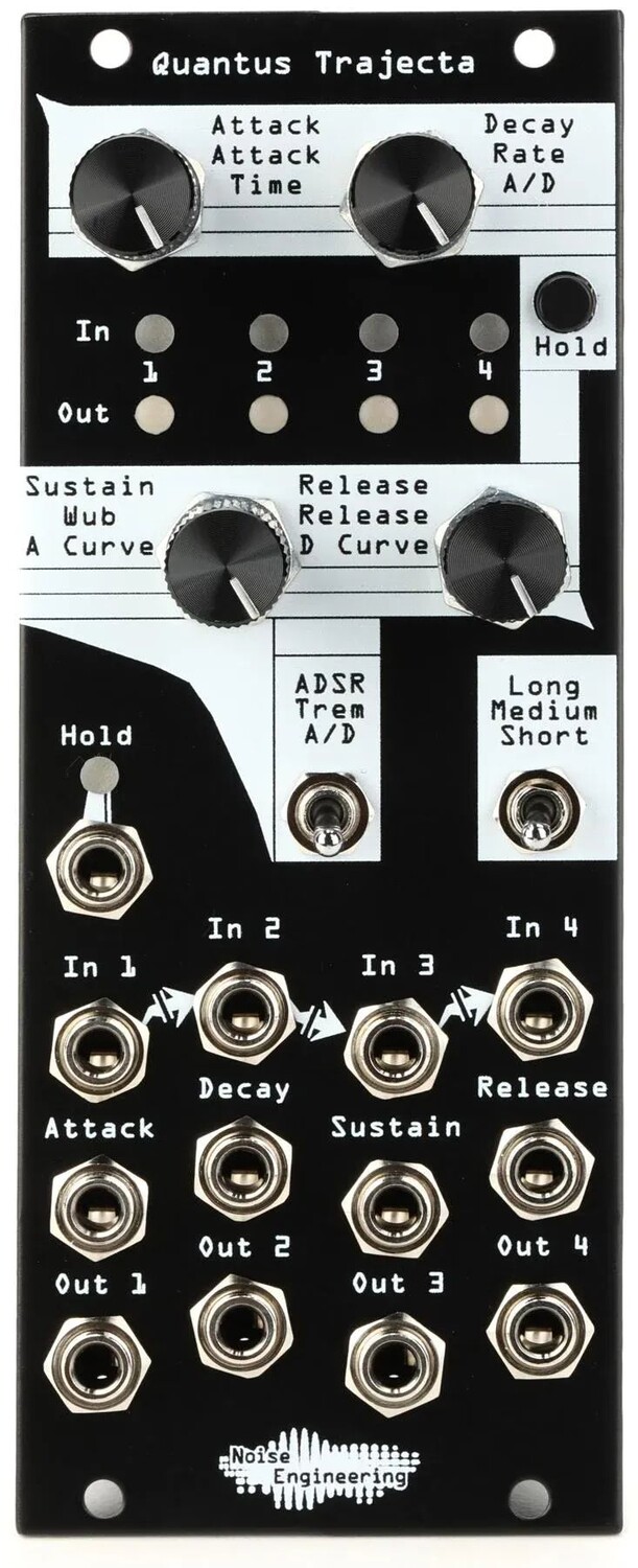 Шумотехника Модуль Eurorack Envelope Quantus Trajecta Quad Polyphony Envelope — черный
Шумотехника Модуль Eurorack Envelope Quantus Trajecta Quad Polyphony Envelope — черный