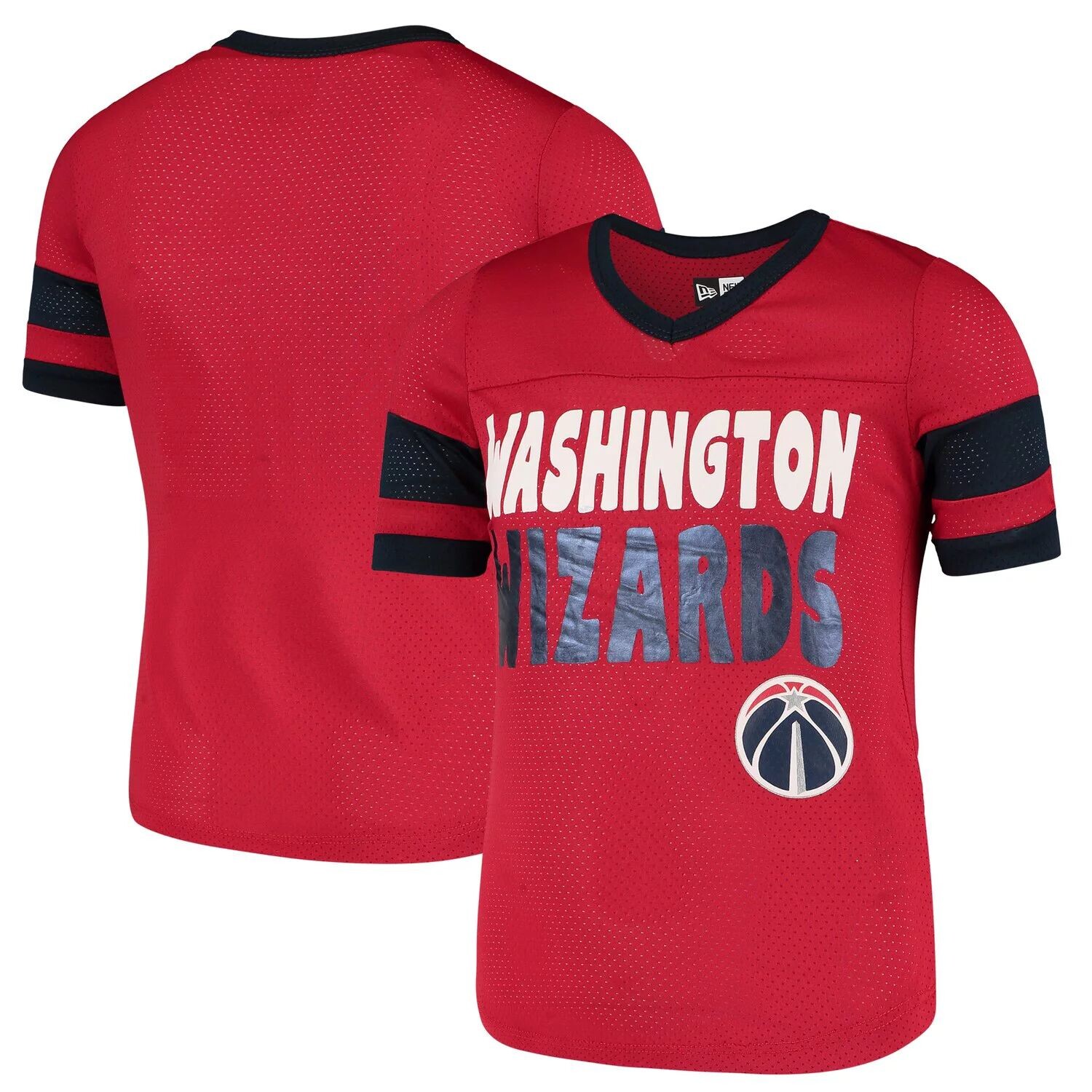 Молодежная футболка New Era Red Washington Wizards из сетчатого джерси с v-образным вырезом для девочек New Era
Молодежная футболка New Era Red Washington Wizards из сетчатого джерси с v-образным вырезом для девочек New Era