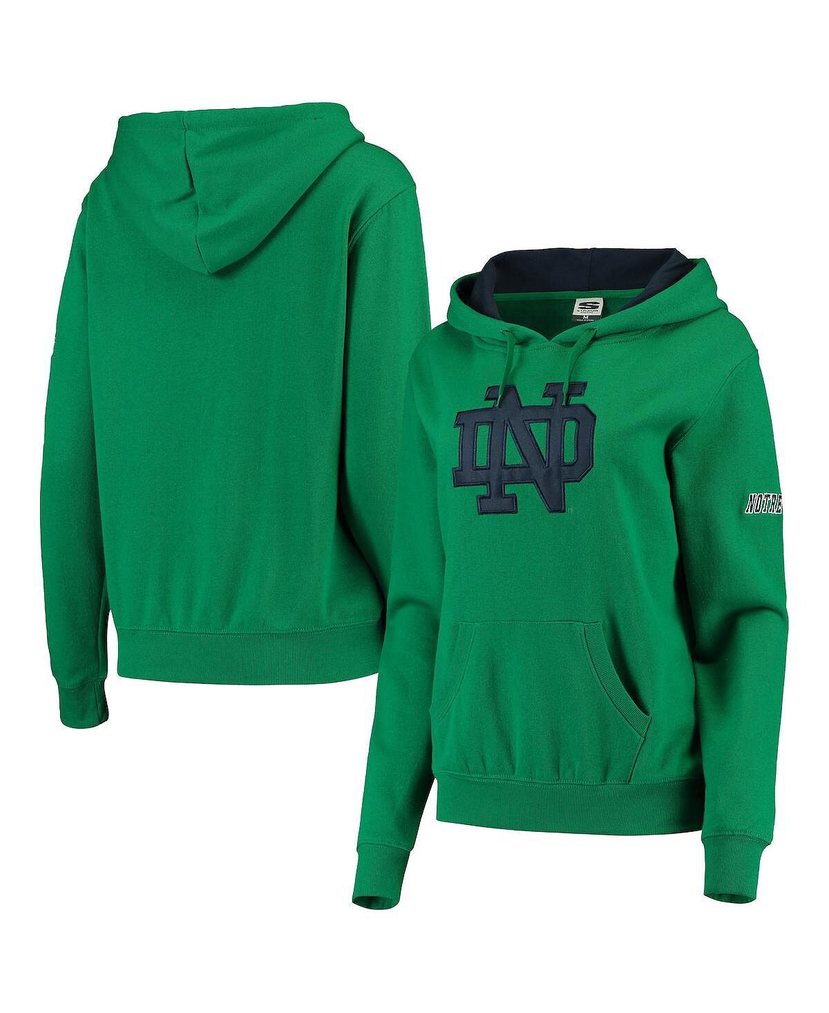 Женский пуловер с капюшоном и большим логотипом Kelly Green Notre Dame Fighting Irish Stadium Athletic
Женский пуловер с капюшоном и большим логотипом Kelly Green Notre Dame Fighting Irish Stadium Athletic