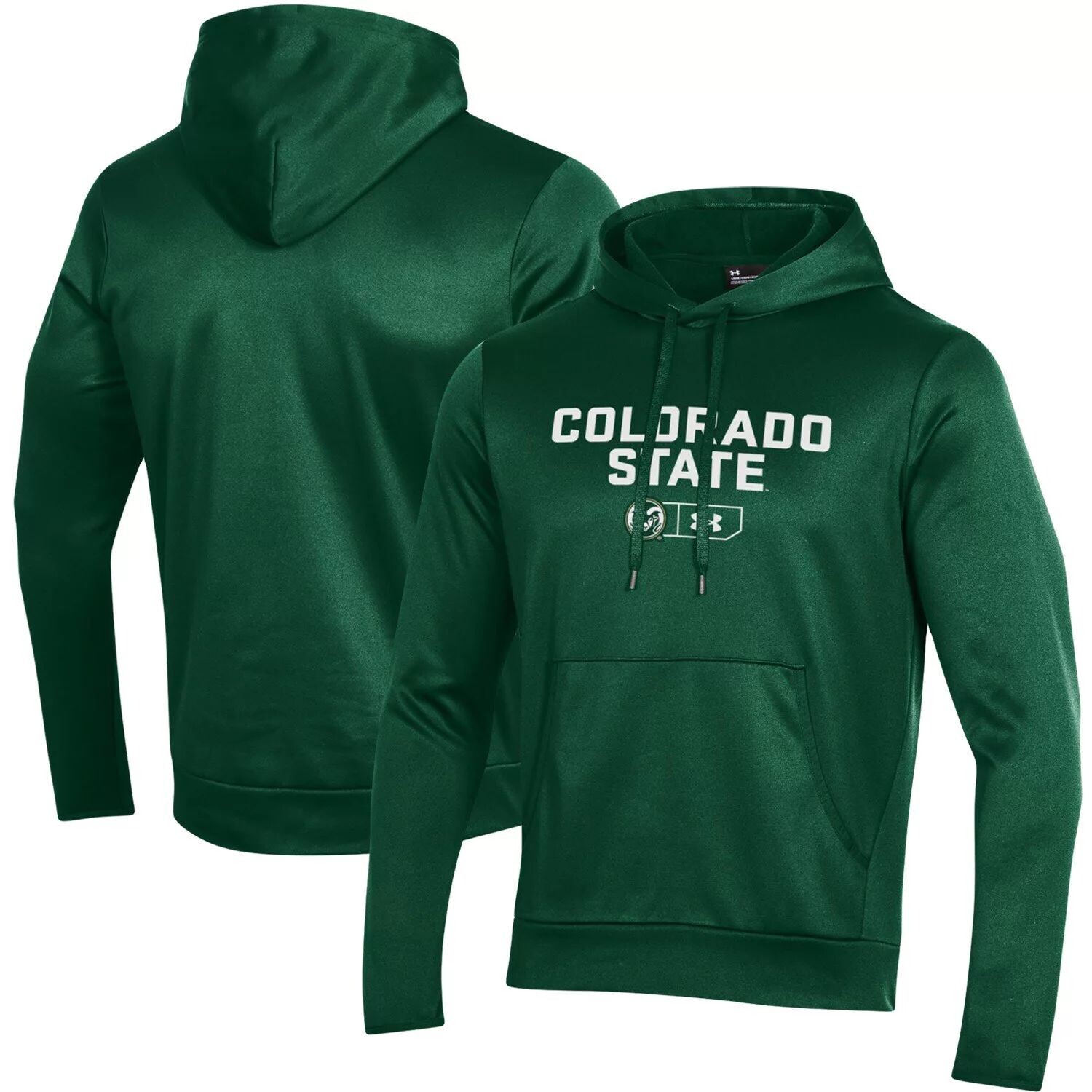Мужской флисовый пуловер с капюшоном Under Armour зеленого цвета Colorado State Rams с логотипом
Мужской флисовый пуловер с капюшоном Under Armour зеленого цвета Colorado State Rams с логотипом