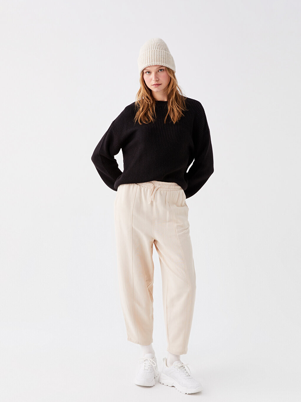 Однотонные женские брюки из смесового льна с эластичной резинкой на талии LCW Casual, бежевый
Однотонные женские брюки из смесового льна с эластичной резинкой на талии LCW Casual, бежевый