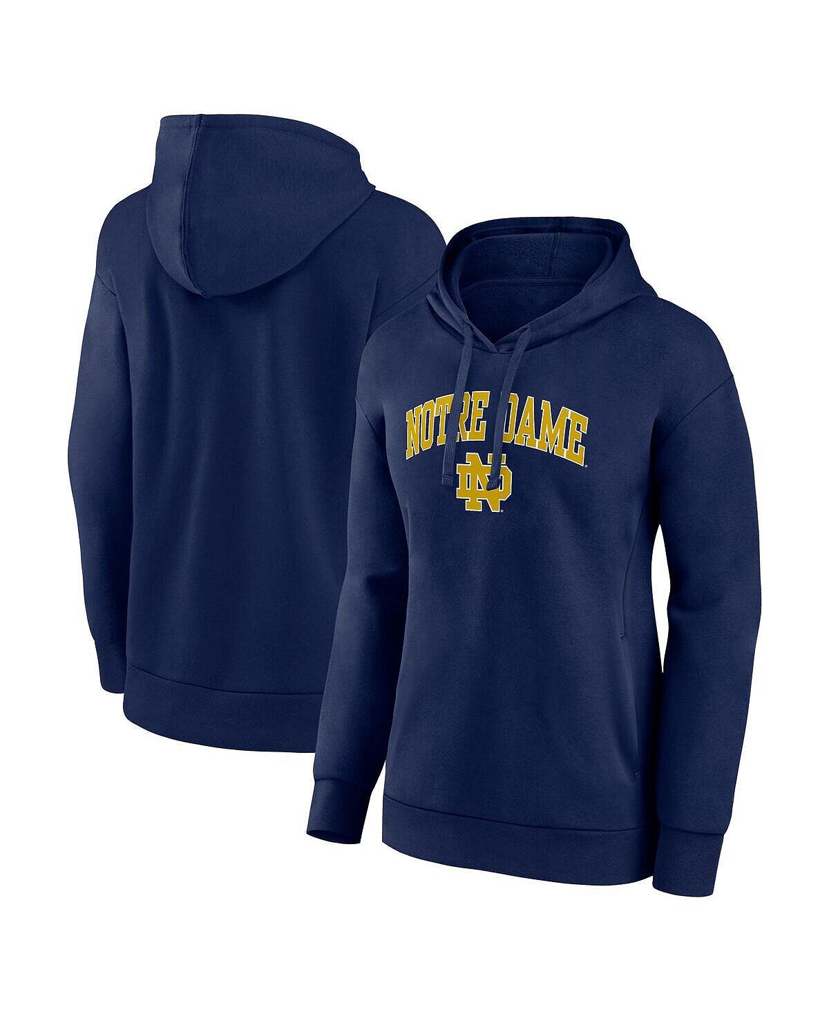 Женский темно-синий пуловер с капюшоном с логотипом Notre Dame Fighting Irish Evergreen Campus Fanatics, темно-синий
Женский темно-синий пуловер с капюшоном с логотипом Notre Dame Fighting Irish Evergreen Campus Fanatics, темно-синий