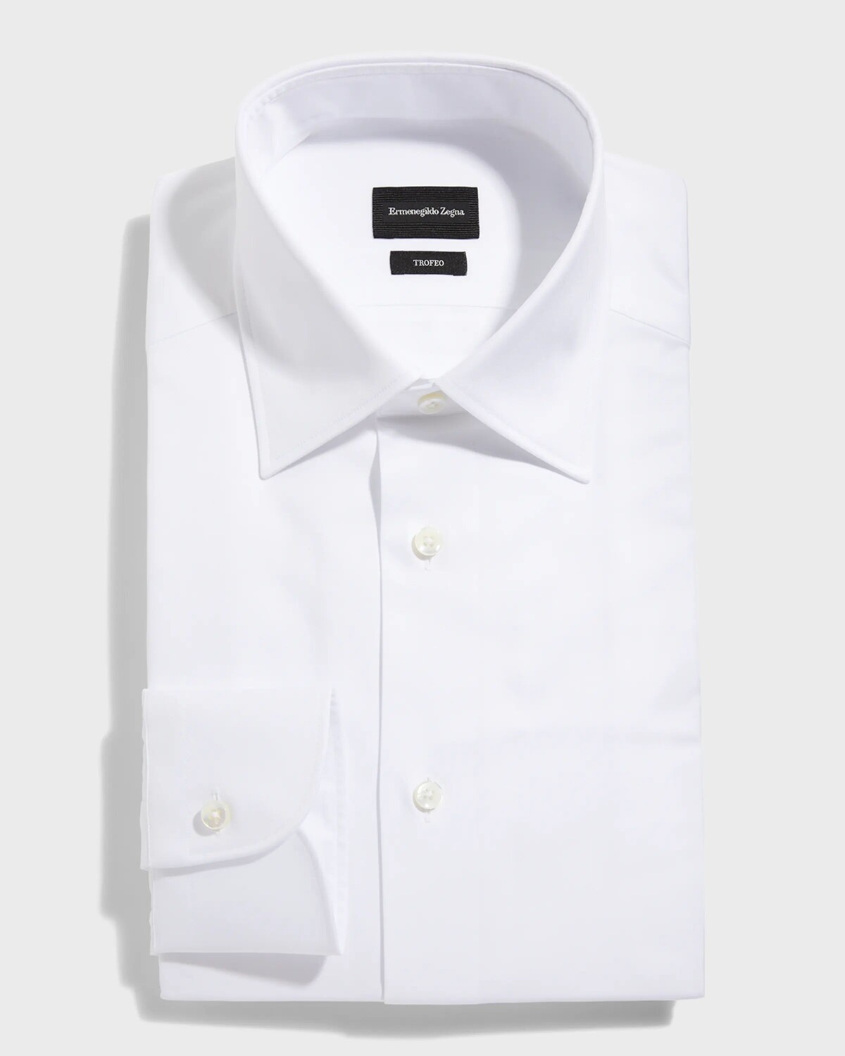 Мужская однотонная классическая рубашка стандартного кроя Trofeo ZEGNA, цвет White
Мужская однотонная классическая рубашка стандартного кроя Trofeo ZEGNA, цвет White