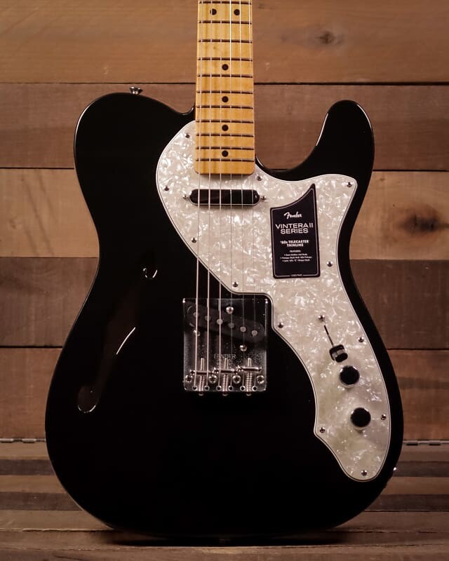 Электрогитара Fender Vintera II 60s Telecaster Thinline, Maple FB, Black
Электрогитара Fender Vintera II 60s Telecaster Thinline, Maple FB, Black