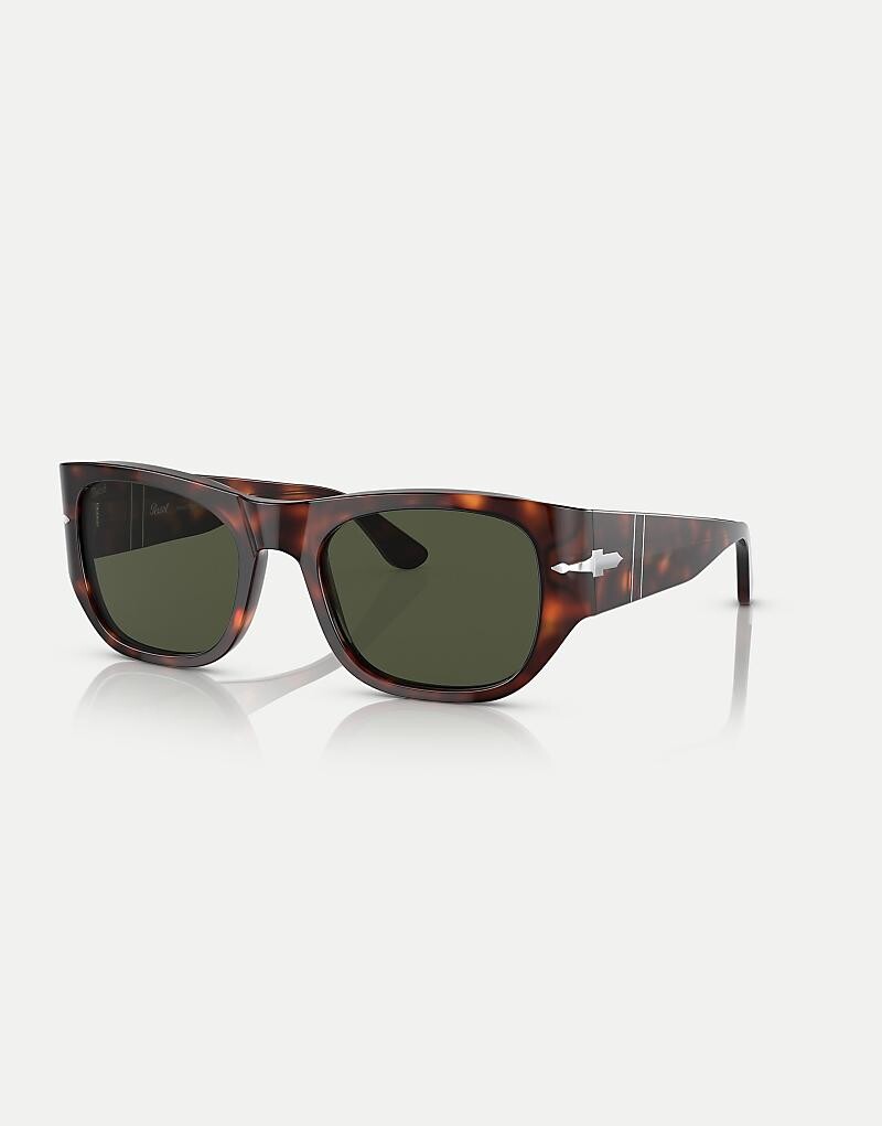 Persol – квадратные солнцезащитные очки темно-коричневого черепахового цвета с зелеными линзами
Persol – квадратные солнцезащитные очки темно-коричневого черепахового цвета с зелеными линзами