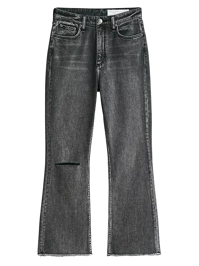 Расклешенные джинсы до щиколотки с высокой посадкой Casey Rag & Bone, цвет serephina with holes
Расклешенные джинсы до щиколотки с высокой посадкой Casey Rag & Bone, цвет serephina with holes