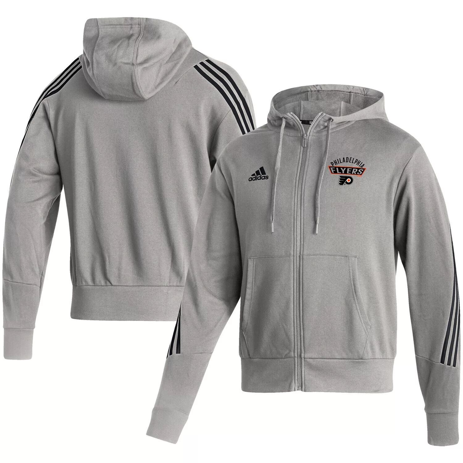 Мужская толстовка с молнией во всю длину adidas Heathered Grey Philadelphia Flyers Fashion
Мужская толстовка с молнией во всю длину adidas Heathered Grey Philadelphia Flyers Fashion