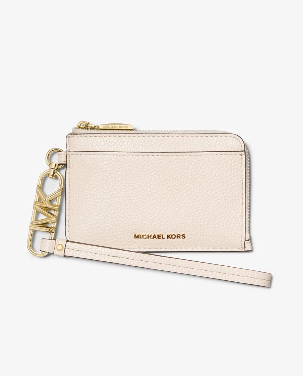 Женская визитница кремового цвета из зерненой кожи Michael Michael Kors, кремовый
Женская визитница кремового цвета из зерненой кожи Michael Michael Kors, кремовый