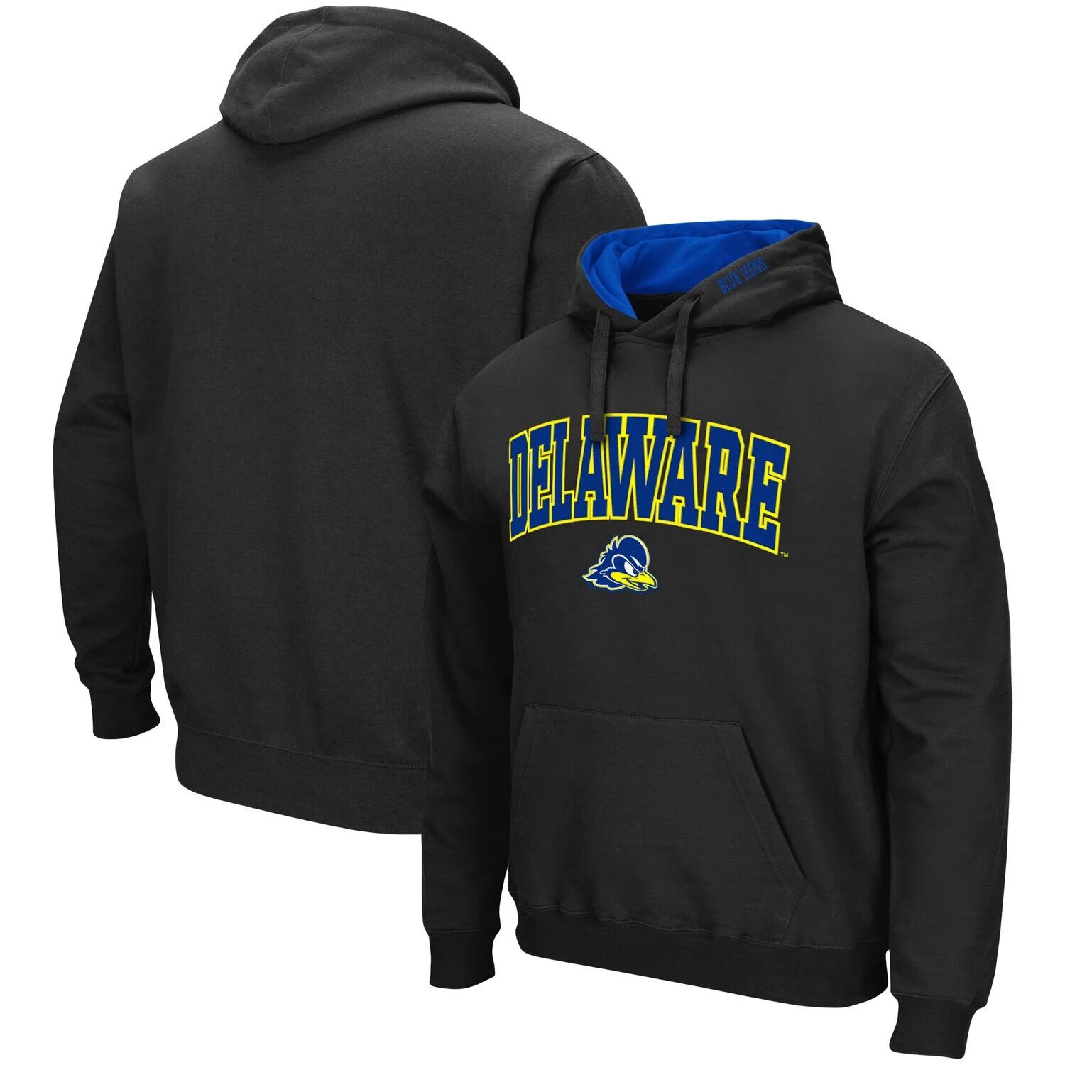 Мужской черный пуловер с капюшоном Delaware Fightin' Blue Hens Arch и логотипом Colosseum
Мужской черный пуловер с капюшоном Delaware Fightin' Blue Hens Arch и логотипом Colosseum