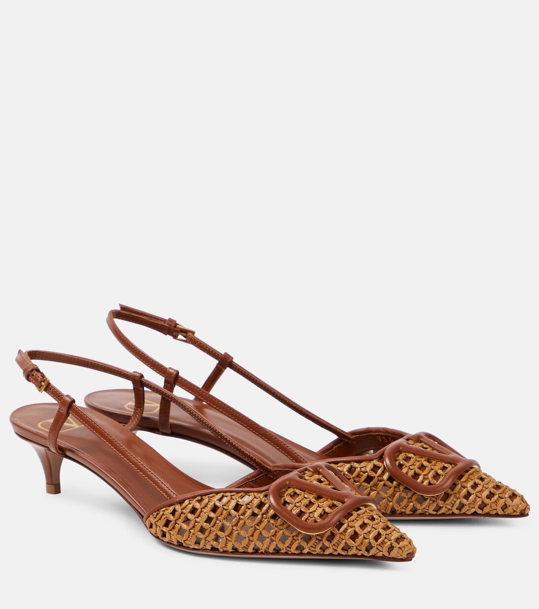 Туфли vlogo signature с пяткой на пятке из рафии Valentino Garavani, коричневый
Туфли vlogo signature с пяткой на пятке из рафии Valentino Garavani, коричневый