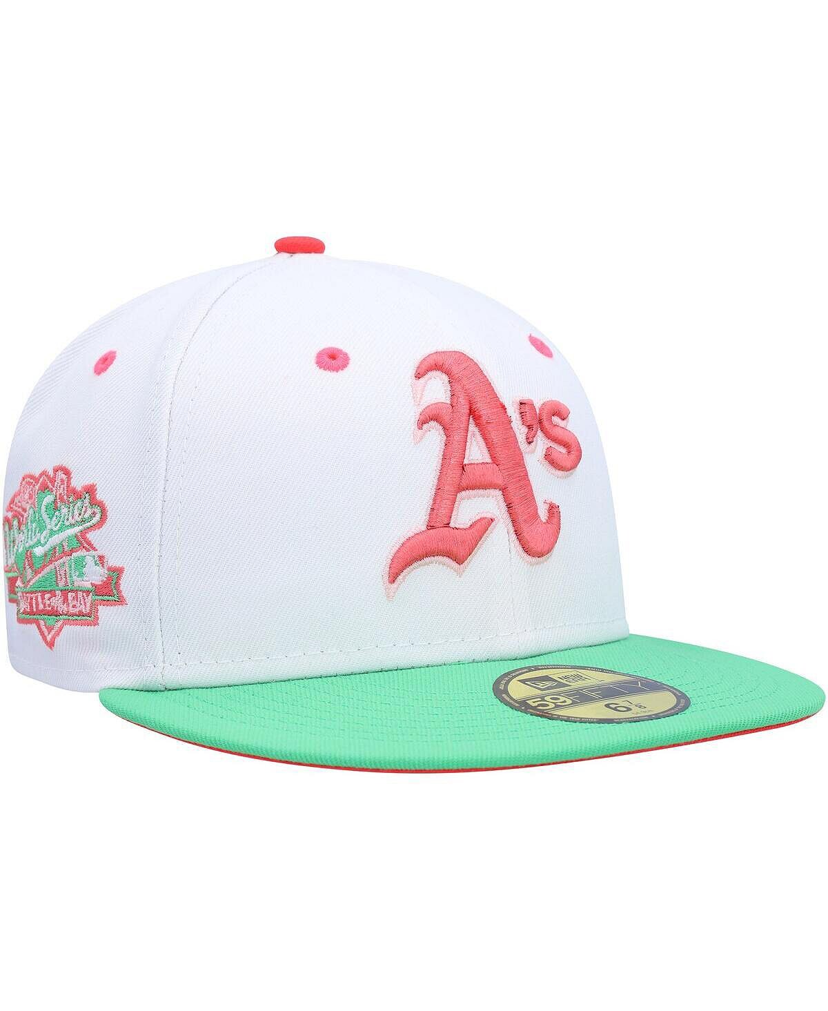 Мужская белая, зеленая приталенная шляпа Oakland Athletics Watermelon Lolli 59FIFTY New Era
Мужская белая, зеленая приталенная шляпа Oakland Athletics Watermelon Lolli 59FIFTY New Era