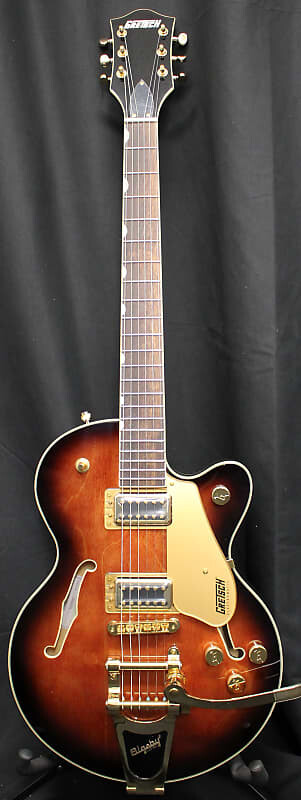 Электрогитара Gretsch G5655TG Electromatic Center Block Jr. Single-Cut Bigsby Gold Hardware Single Barrel Burst Electric Guitar
Электрогитара Gretsch G5655TG Electromatic Center Block Jr. Single-Cut Bigsby Gold Hardware Single Barrel Burst Electric Guitar