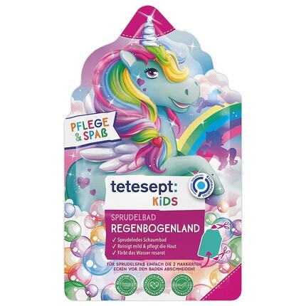 tetesept Kids Rainbow Land Газированная ванна с фруктовым ароматом и пеной «Единорог» 40г
tetesept Kids Rainbow Land Газированная ванна с фруктовым ароматом и пеной «Единорог» 40г
