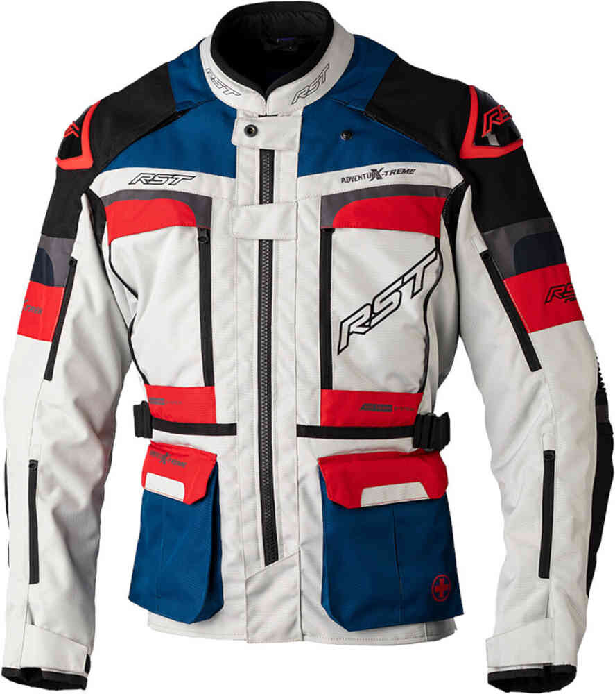 Мотоциклетная текстильная куртка Adventure-Xtreme серии Pro RST, белый/синий/красный
Мотоциклетная текстильная куртка Adventure-Xtreme серии Pro RST, белый/синий/красный