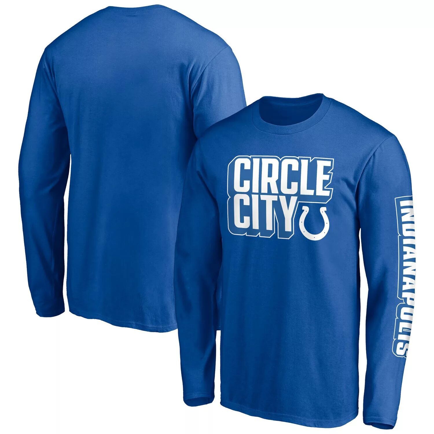 Мужская фирменная футболка с длинными рукавами и маской для лица Royal Indianapolis Colts Hometown Collection Fanatics
Мужская фирменная футболка с длинными рукавами и маской для лица Royal Indianapolis Colts Hometown Collection Fanatics