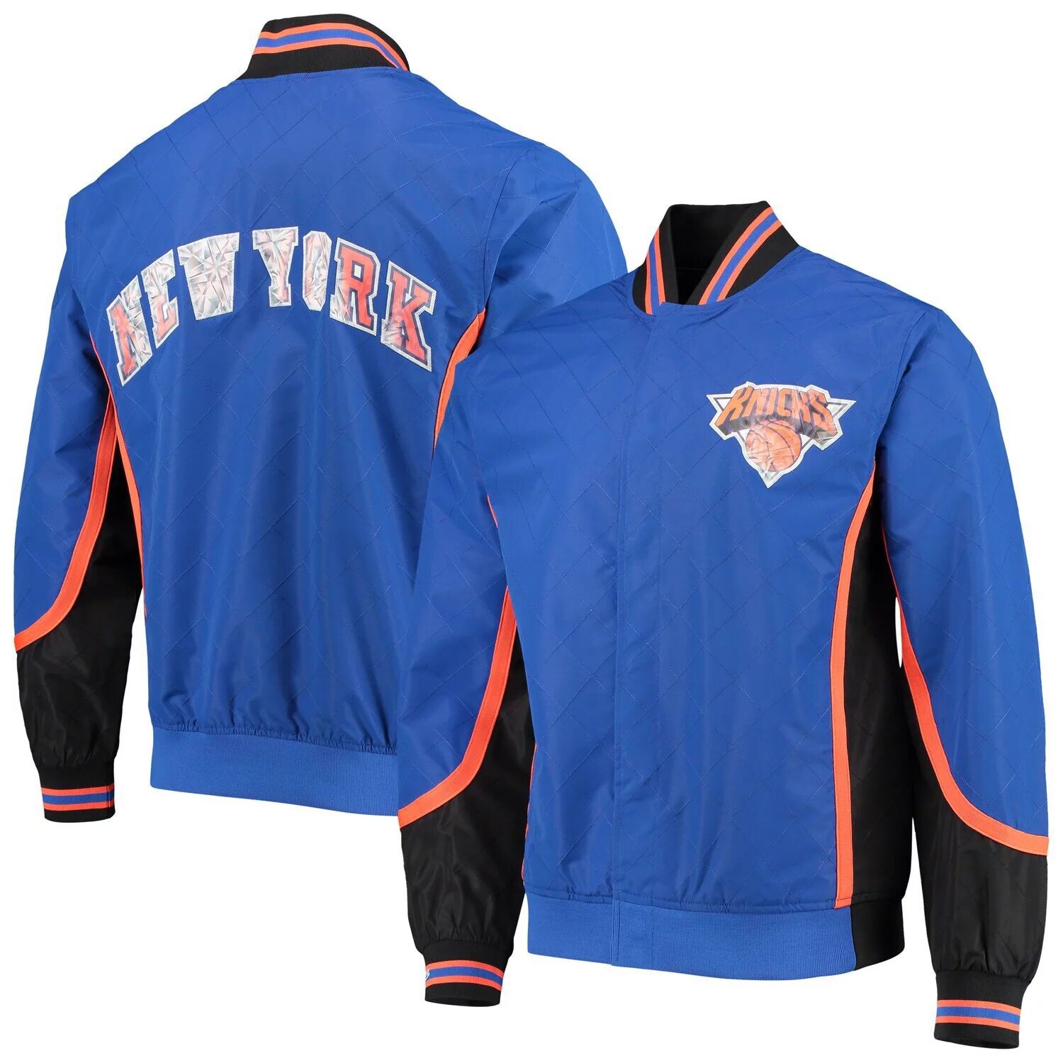 Мужская аутентичная разминочная куртка на кнопках New York Knicks Blue Mitchell & Ness Hardwood Classics в честь 75-летия
Мужская аутентичная разминочная куртка на кнопках New York Knicks Blue Mitchell & Ness Hardwood Classics в честь 75-летия