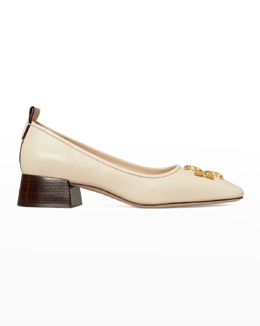 Кожаные балетки Eleanor Medallion Tory Burch 
Кожаные балетки Eleanor Medallion Tory Burch