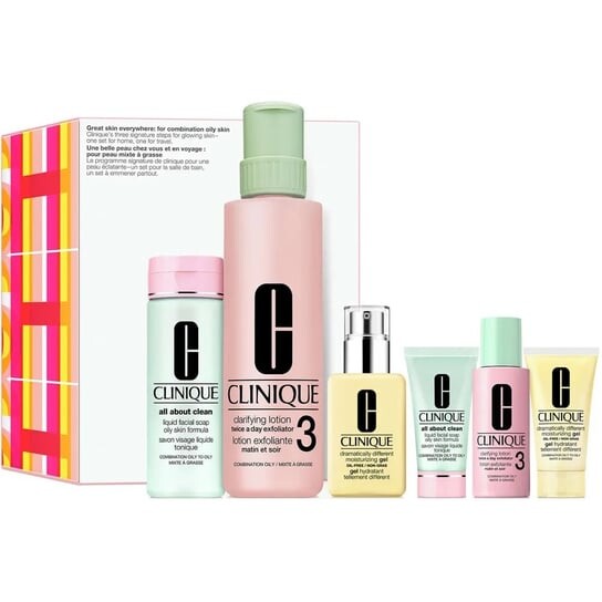 Для комбинированной жирной кожи, Подарочный набор косметики, 6 шт. Clinique, Great Skin Everywhere:
Для комбинированной жирной кожи, Подарочный набор косметики, 6 шт. Clinique, Great Skin Everywhere: