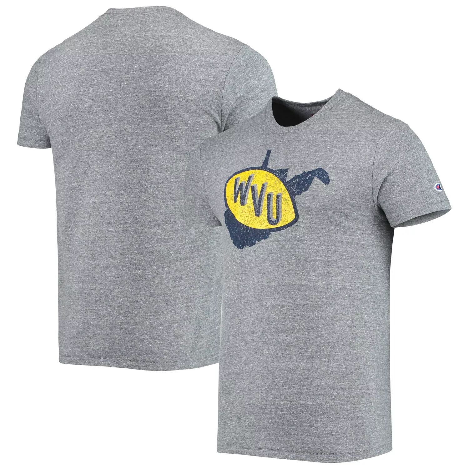 Мужская футболка с логотипом Tri-Blend Champion из древесно-угольной ткани West Virginia Mountaineers Vault
Мужская футболка с логотипом Tri-Blend Champion из древесно-угольной ткани West Virginia Mountaineers Vault