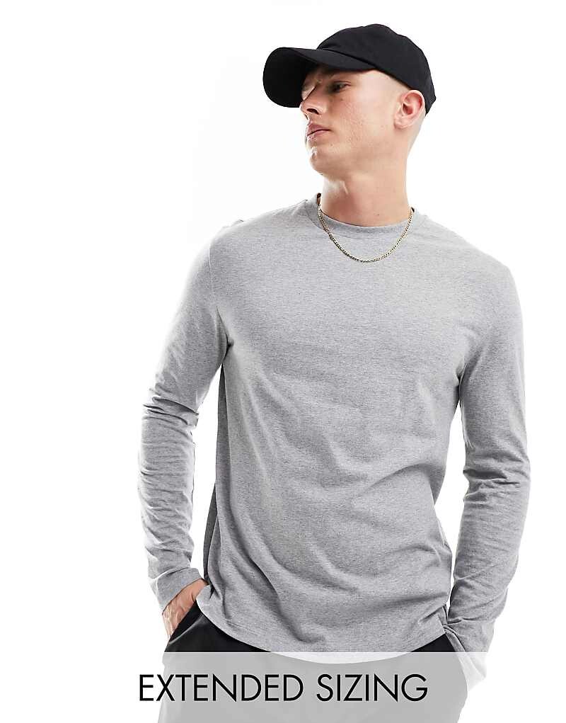 ASOS DESIGN — Essential — серая меланжевая футболка с круглым вырезом и длинными рукавами
ASOS DESIGN — Essential — серая меланжевая футболка с круглым вырезом и длинными рукавами