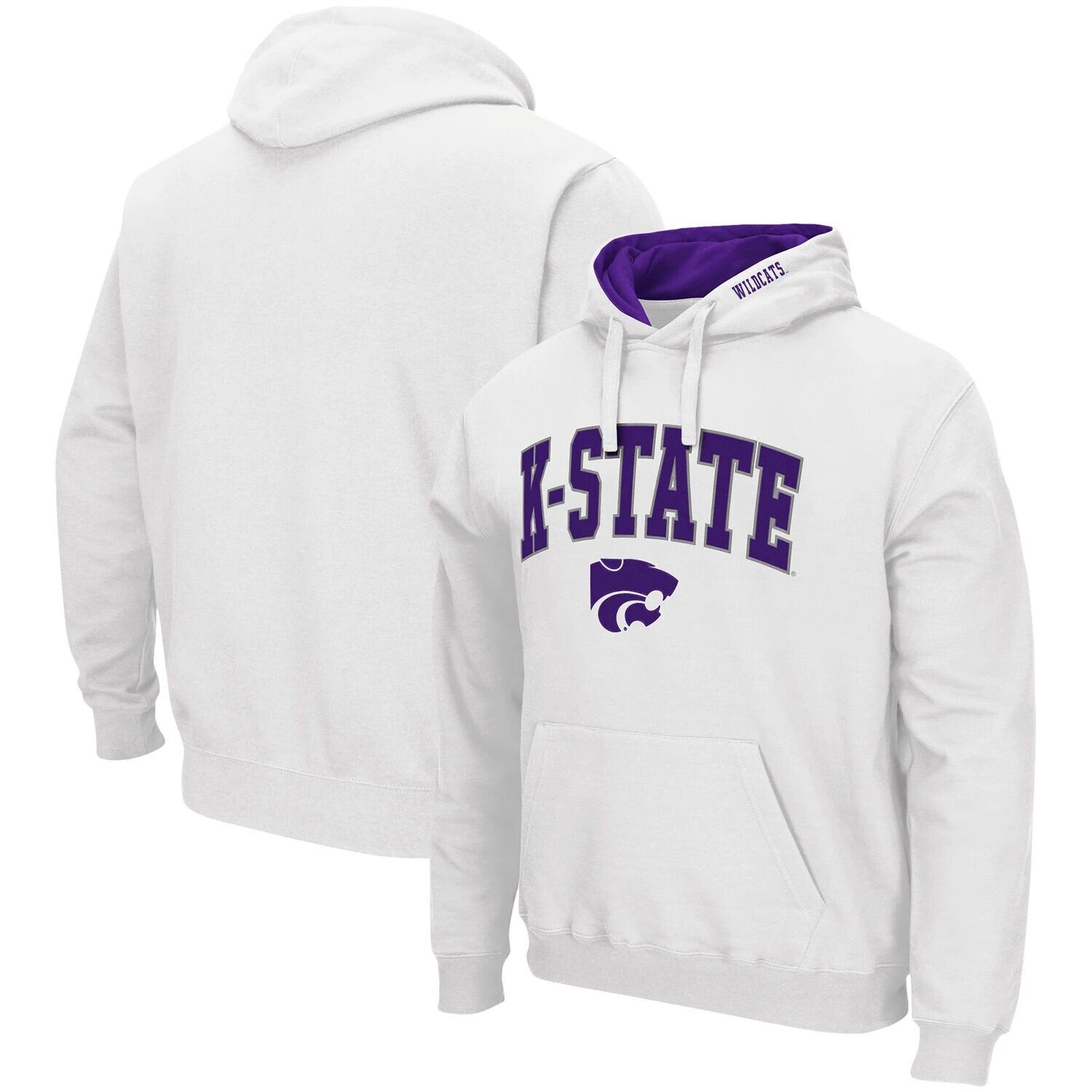 Мужской белый пуловер с капюшоном Kansas State Wildcats Arch & Logo 3.0 Colosseum
Мужской белый пуловер с капюшоном Kansas State Wildcats Arch & Logo 3.0 Colosseum