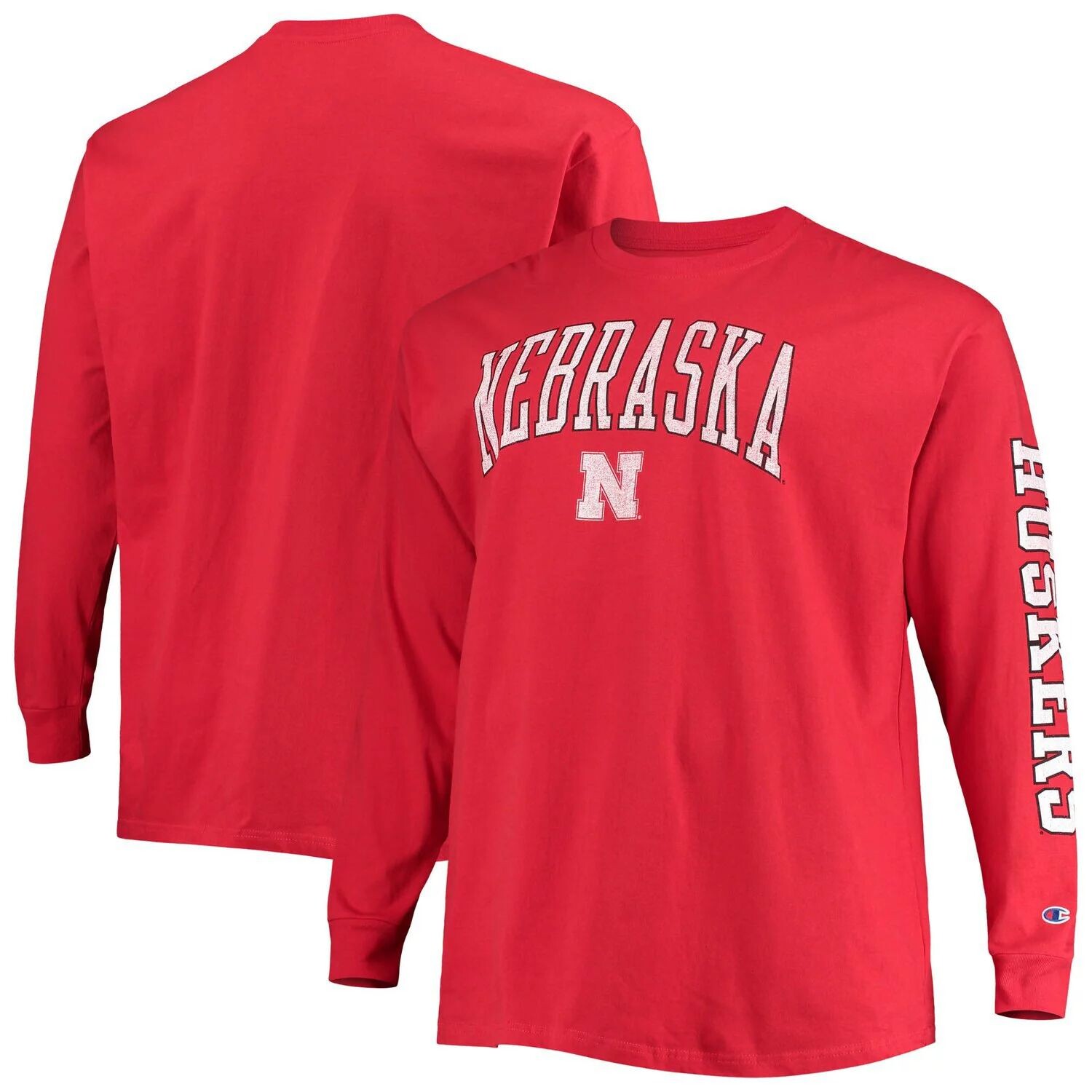 Мужская футболка Scarlet Nebraska Huskers Big & Tall 2-Hit с длинными рукавами Champion
Мужская футболка Scarlet Nebraska Huskers Big & Tall 2-Hit с длинными рукавами Champion
