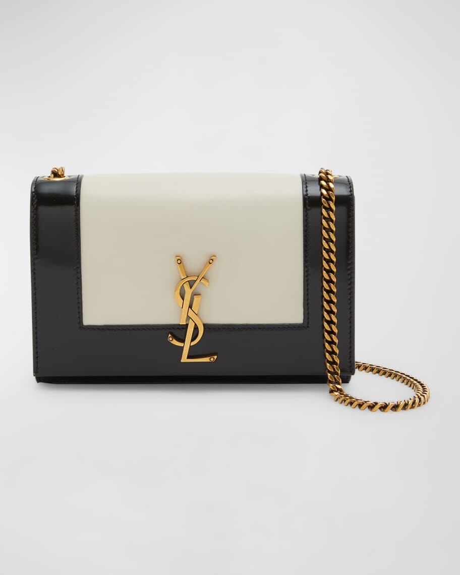 Маленькая двухцветная сумка через плечо Kate YSL с монограммой и цепочкой Saint Laurent
Маленькая двухцветная сумка через плечо Kate YSL с монограммой и цепочкой Saint Laurent
