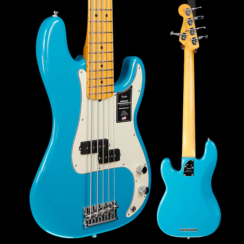 Басс гитара Fender American Professional II Precision Bass V, Mpl Fb, Miami Blue
Басс гитара Fender American Professional II Precision Bass V, Mpl Fb, Miami Blue