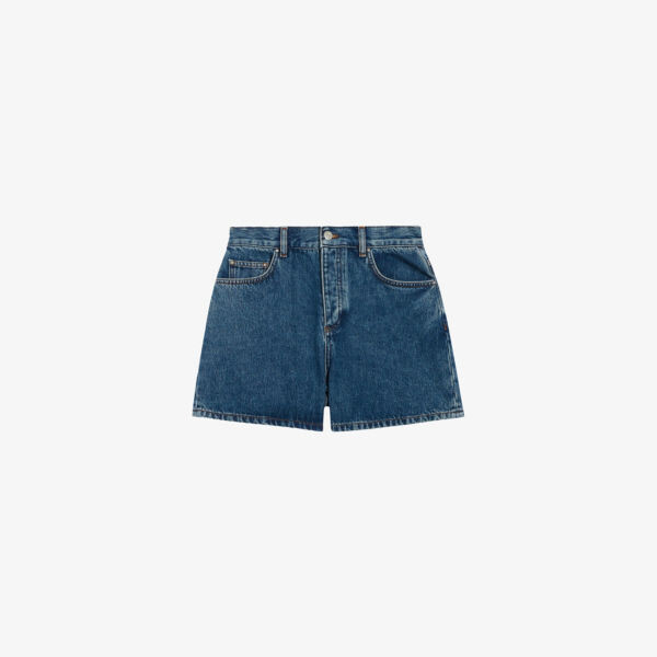 Джинсовые шорты с высокой посадкой и выцветшим эффектом Claudie Pierlot, цвет bleus, Коричневый
Джинсовые шорты с высокой посадкой и выцветшим эффектом Claudie Pierlot, цвет bleus, Коричневый