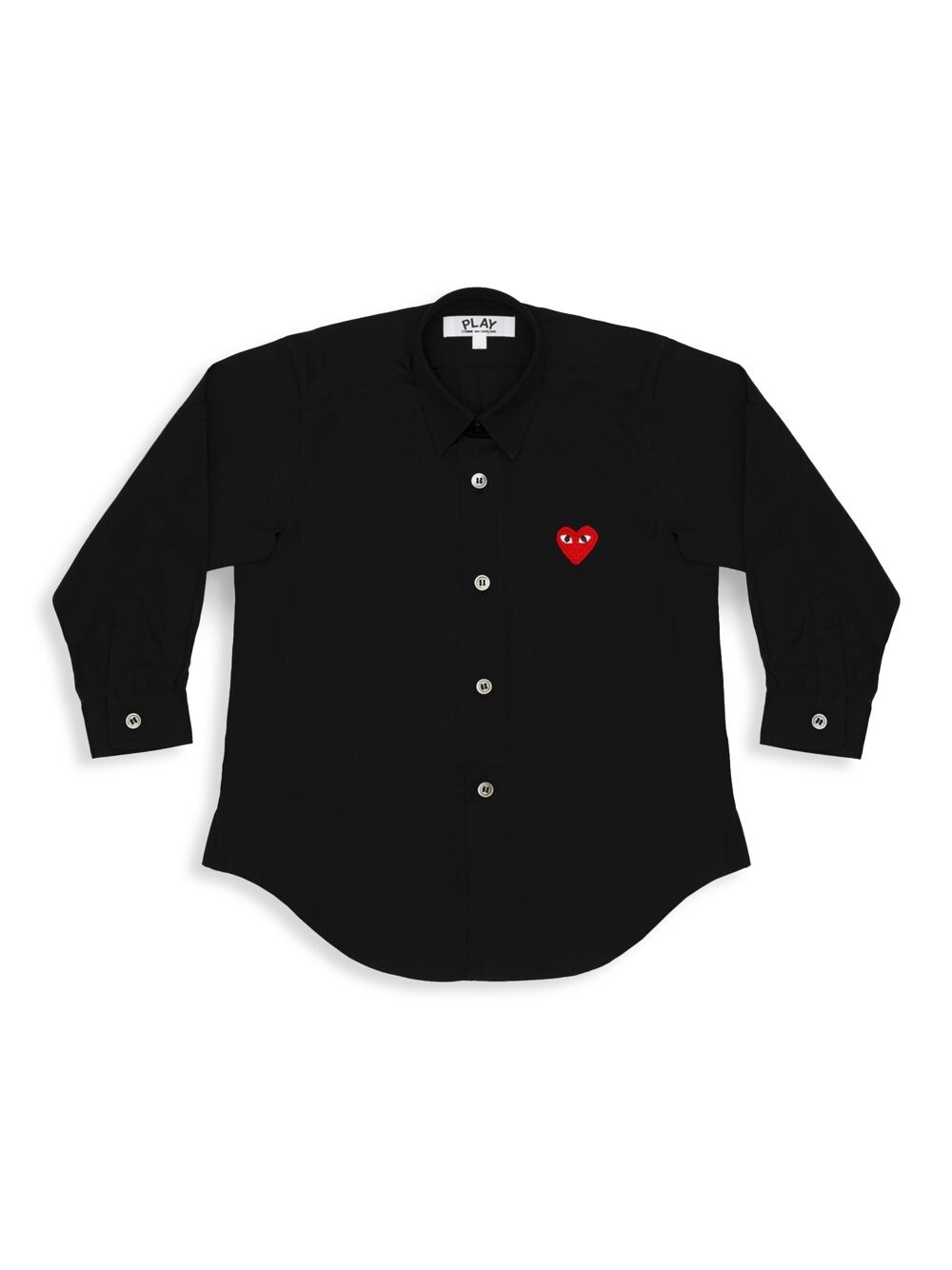 Рубашка на пуговицах с логотипом Little Kid's Play Kids Comme des Garçons PLAY, черный
Рубашка на пуговицах с логотипом Little Kid's Play Kids Comme des Garçons PLAY, черный