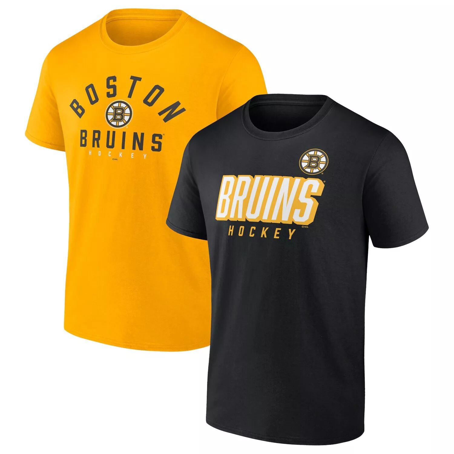 Комплект из двух мужских футболок с фирменным логотипом Boston Bruins черного/золотого цвета с надписью Boston Bruins Fanatics, Черный
Комплект из двух мужских футболок с фирменным логотипом Boston Bruins черного/золотого цвета с надписью Boston Bruins Fanatics, Черный