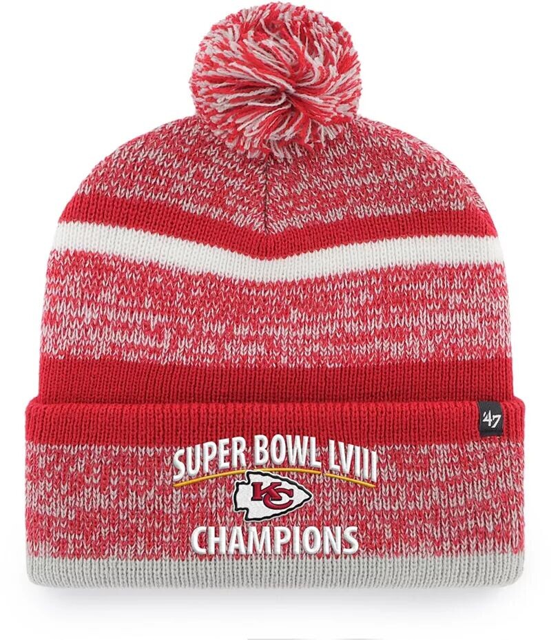 Мужская вязаная шапка Kansas City Chiefs Northward '47 Super Bowl LVIII Champions
Мужская вязаная шапка Kansas City Chiefs Northward '47 Super Bowl LVIII Champions