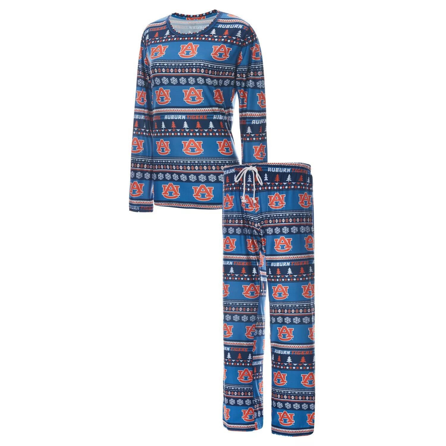 Женский комплект для сна с длинными рукавами и брюками Concepts Sport Navy Auburn Tigers Holiday
Женский комплект для сна с длинными рукавами и брюками Concepts Sport Navy Auburn Tigers Holiday