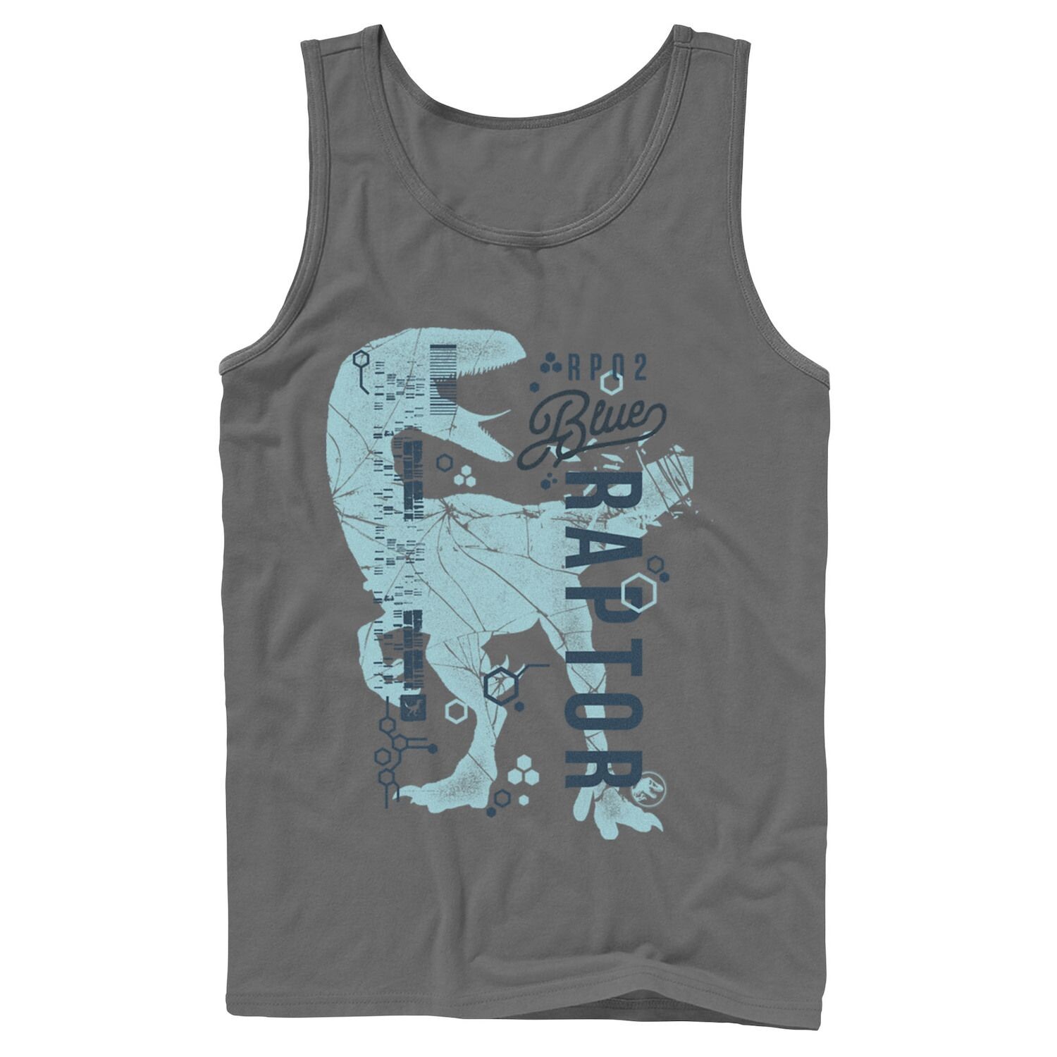 Мужская майка Jurassic World Two Blue Raptor DNA Code Silhouette Tank Licensed Character
Мужская майка Jurassic World Two Blue Raptor DNA Code Silhouette Tank Licensed Character